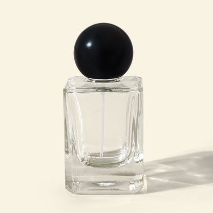 50ml Perfume Bottles Wholesale - Micron + Black Spherical/Round top + black sprayer