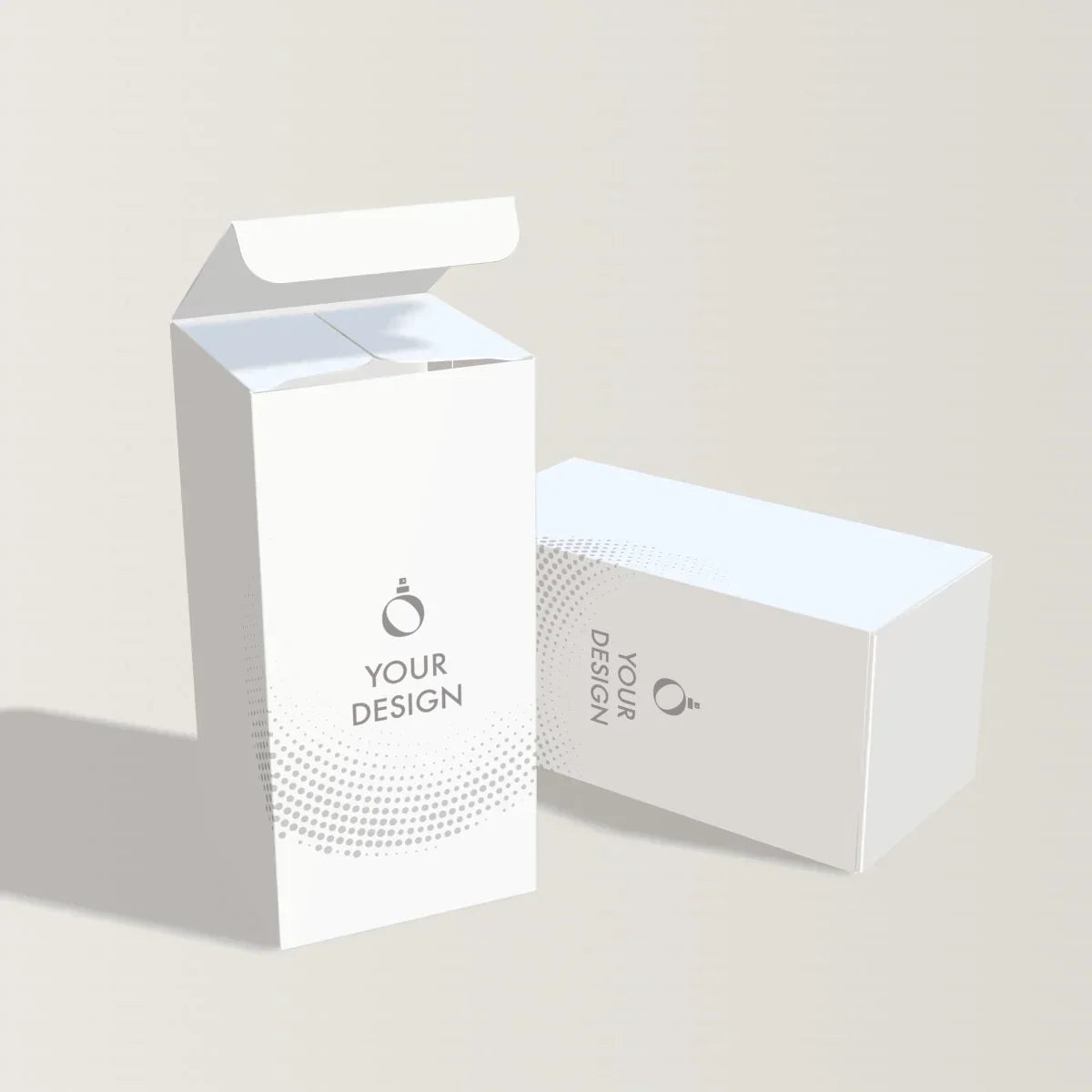 Unprinted Perfume Box- 30ml Micron Bottle Packaging with Inner Holder- Perfume Boxes Wholesale