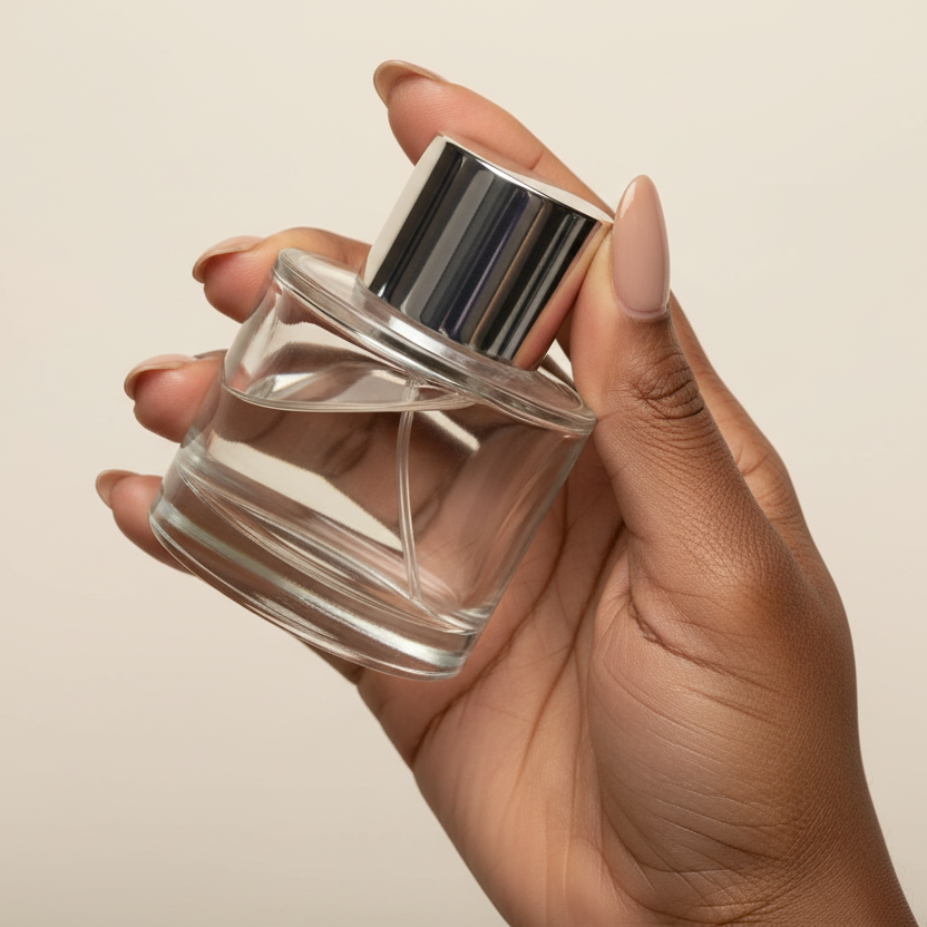 50ml Ombre Perfume Bottle with Silver Spray & Cap
