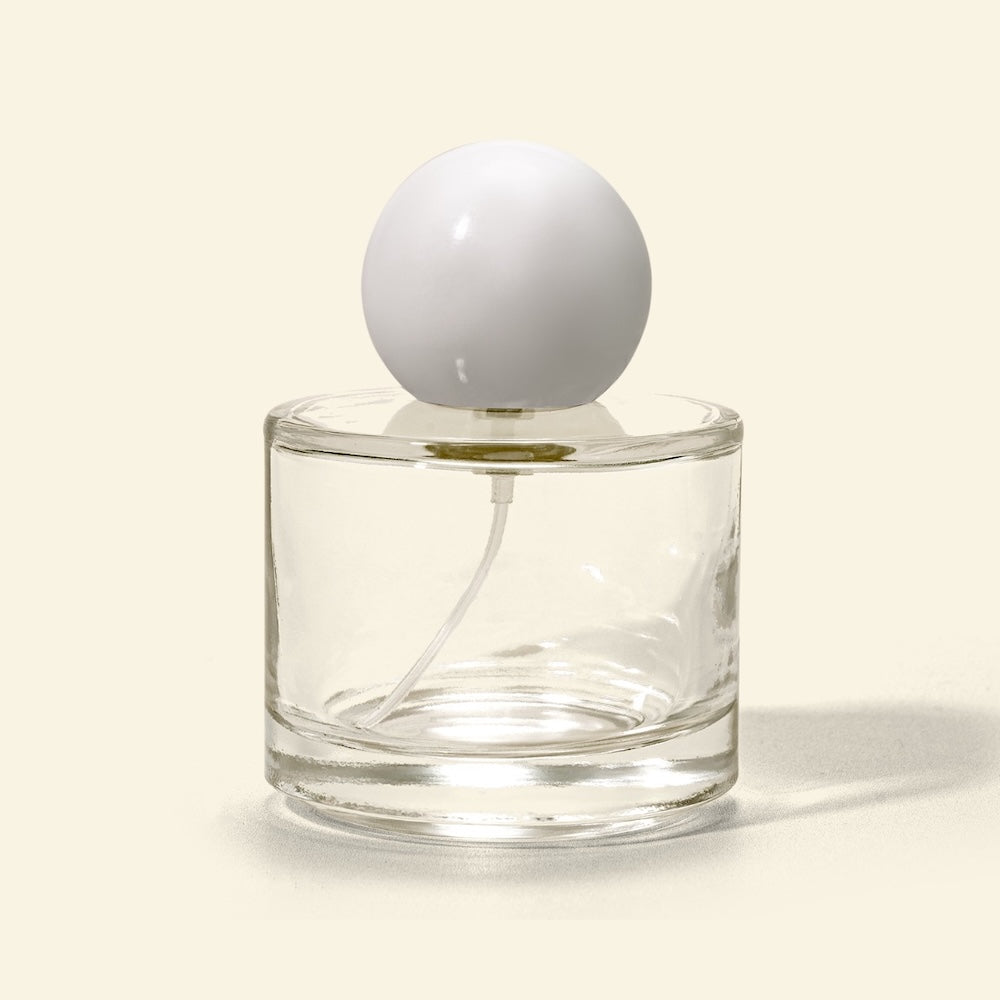 30ml Ombre Perfume Bottles with Gold Spray & white spherical Cap